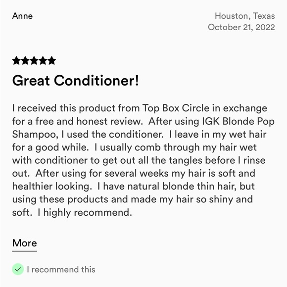 IGK Blonde Pop Purple Toning Conditioner (Liter) - Picture 10 of 12